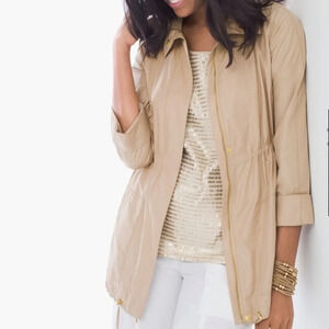 Zenergy By‎ Chico’s Zipper Roll Up Sleeve Jacket Chico’s Sizing 0